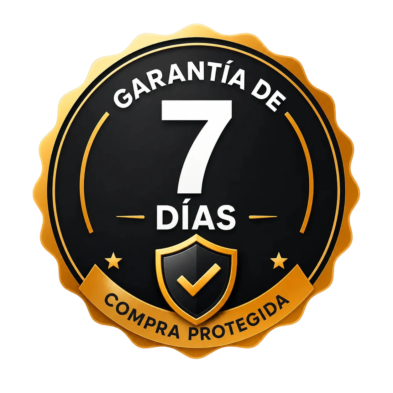 Selo de garantia de 7 dias — compra protegida